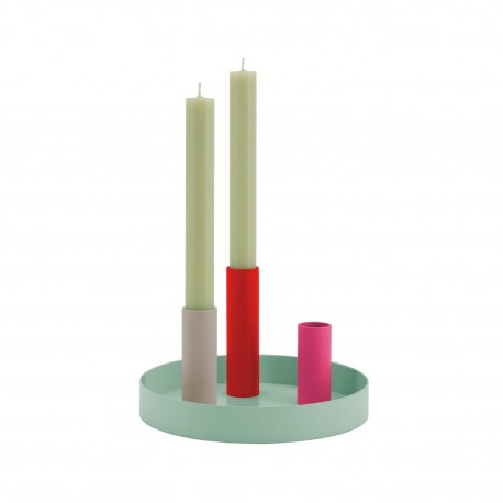 Bougeoir moderne contemporain magnetique Remember Luna Mini