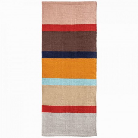 Petit tapis coton colore rayures Remember Zaza