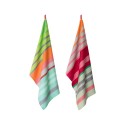 Torchons de cuisine rayures multicolores Remember set de 2