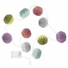 Guirlande lumineuse en papier multicolore Remember Yazz