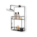 umbra 023461-040 cubiko etagere de douche noire design