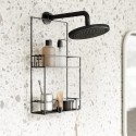 umbra 023461-040 cubiko etagere de douche noire design