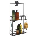 umbra 023461-040 cubiko etagere de douche noire design