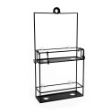 umbra 023461-040 cubiko etagere de douche noire design
