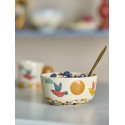 Bol enfant cereales gres peint Bloomingville Colorine