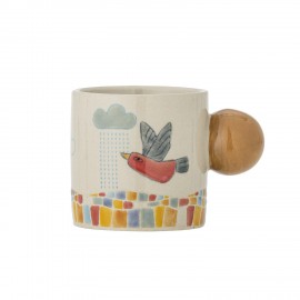 Mug enfants gres peint colore Bloomingville Colorine