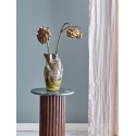 Vase gres froisse artisanal Bloomingville Benoit