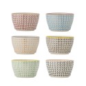 Bols gres depareilles motif scandinave colore Bloomingville Carla