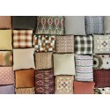 Housse de coussin a grands carreaux coton vert Madam Stoltz
