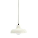 Lampe suspension industrielle metal blanc Madam Stoltz