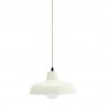 Lampe suspension industrielle metal blanc Madam Stoltz