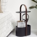 umbra hub table d appoint design rangement cables noir