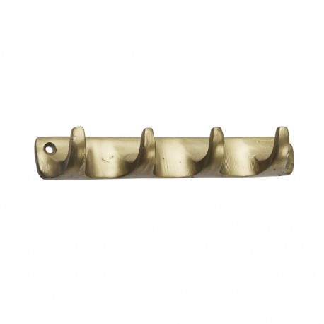 Portemanteau mural metal laiton dore Madam Stoltz
