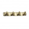 Portemanteau mural metal laiton dore Madam Stoltz