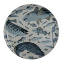 Plateau de cuisine chic bois bouleau rond poissons Nordra Sweden