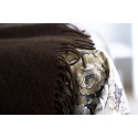 plaid epais chaud laine agneau marron noisette klippan gotland