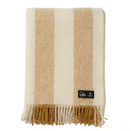 plaid laine rayures beige klippan gotland vertical