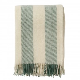 plaid laine raye vert klippan gotland vertical