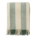 plaid laine raye vert klippan gotland vertical