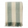 plaid laine raye vert klippan gotland vertical