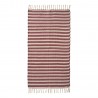 Tapis descente de lit chambre coton rayures rouge IB Laursen