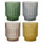 Verre a eau design bulle multicolores depareilles IB Laursen set de 4