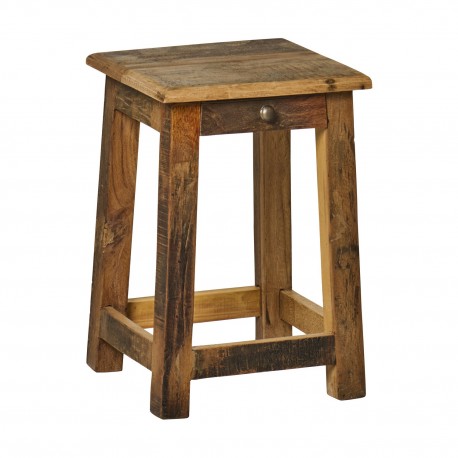 Petite table de chevet bois rustique recycle IB Laursen