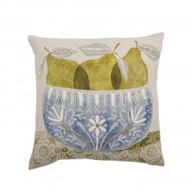 Coussin decoratif coton fruits poires Bloomingville Orta