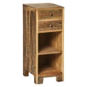 ib laursen table chevet tiroirs bois recycle rustique style campagne