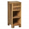 ib laursen table chevet tiroirs bois recycle rustique style campagne