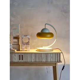 Lampe de table design jaune Bloomingville Bubble