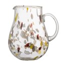 Carafe verre recycle taches de couleur Bloomingville Kenji