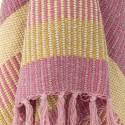 Plaid coton recycle franges Bloomingville Isnel