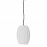 Lampe suspension tissu blanc texture Bloomingville Pica