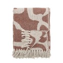Plaid coton recycle motif chic franges Bloomingville Salobre