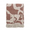 Plaid coton recycle motif chic franges Bloomingville Salobre