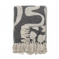Plaid coton recyclé franges Bloomingville SALOBRE Plaid coton recyclé franges Bloomingville SALOBRE