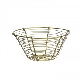 Corbeille a fruits metal filaire laiton Madam Stoltz