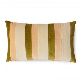 Coussin salon canape velours rayures HK living Fields