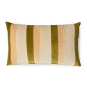 Coussin salon canape velours rayures HK living Fields