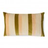 Coussin salon canape velours rayures HK living Fields