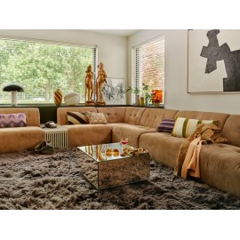 Coussin salon canape velours rayures HK living Fields