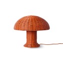 Lampe de table champignon retro vintage rotin tresse couleur HK living