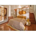 Lampe a poser champignon retro rotin couleur HK living