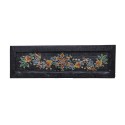 Plateau decoratif etroit bois recycle peint main Madam Stoltz