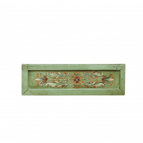 Plateau panneau decoratif bois peint main Madam Stoltz