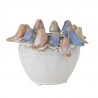 Petit cache-pot décoratif oiseaux grès Bloomingville Eanna