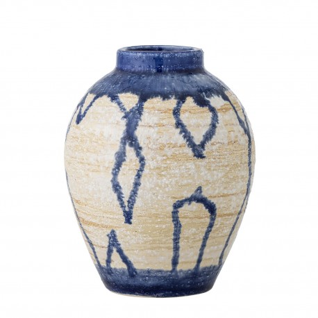 Vase gres bleu Bloomingville Avon