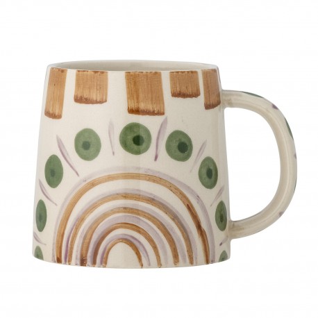 Grand mug gres peint scandinave Bloomingville Shama