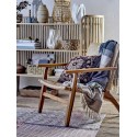 Coussin decoratif brode coton Bloomingville Chinon